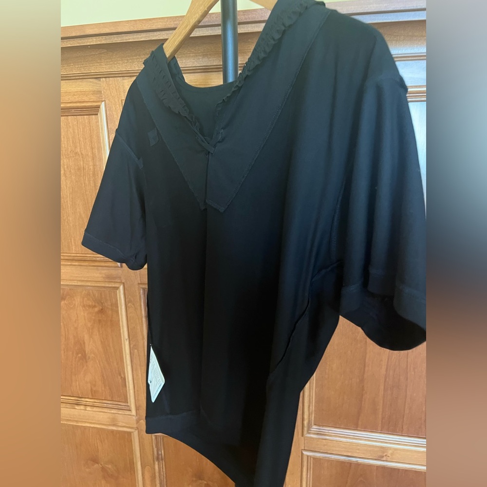 Comme des Garcons Top Short Sleeves Black Size L - Picture 14 of 15